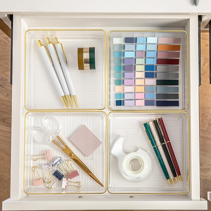 Martha Stewart Kerry Stackable Desk Drawer Organizers - Image 4