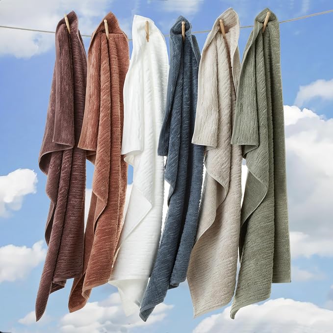 SKL Home CloudSoft Bath Towel, 100% Cotton Luxury, Soft Plum | Premium - Image 8