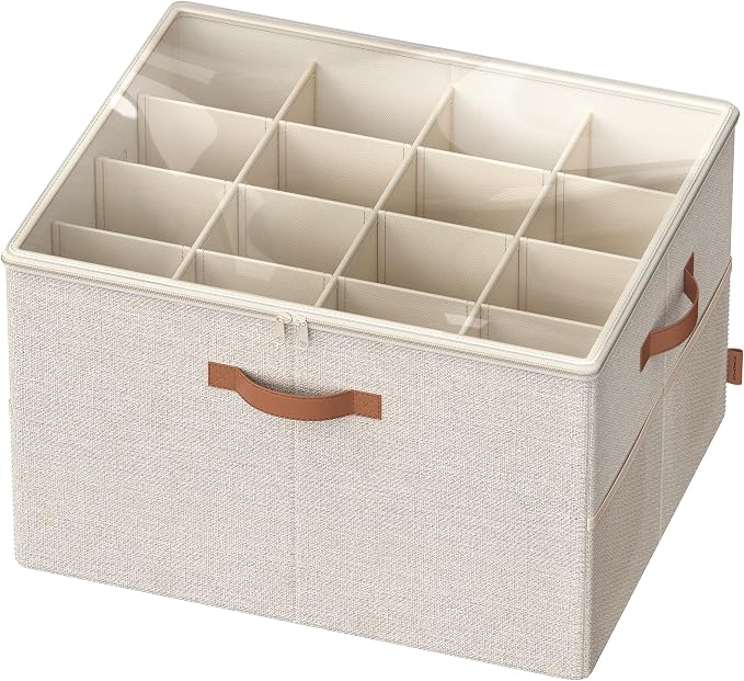 SONGMICS Shoe Organizer for Closet, Fabric Bins, Fits up to 16 Pairs by Unknown