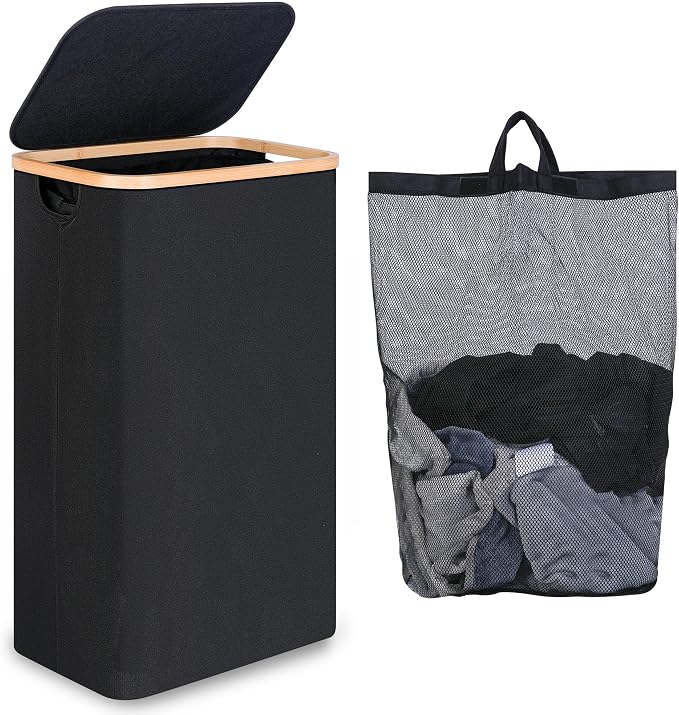 iEGrow 75L Slim Laundry Hamper, Narrow Laundry Basket by iEGrow