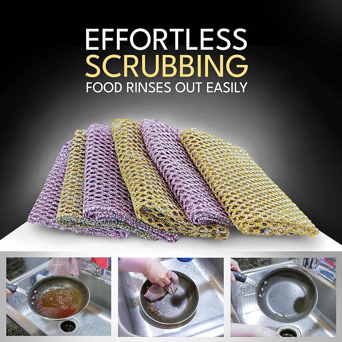 Non-Scratch Dish Scrubbers — Outlasts 7+ Sponges, Stays Odor-Free | Replace - Image 5