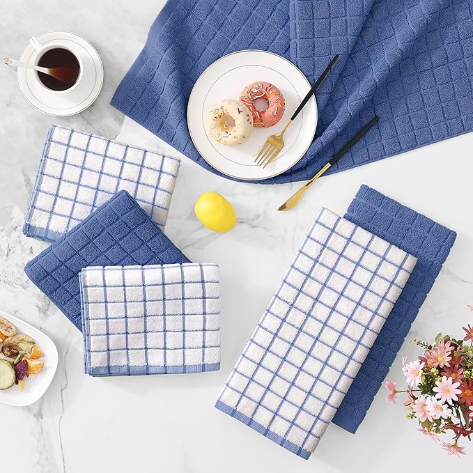 Homaxy Large Premium Cotton Kitchen Towels 16"x 28", 6 Pack - Image 9
