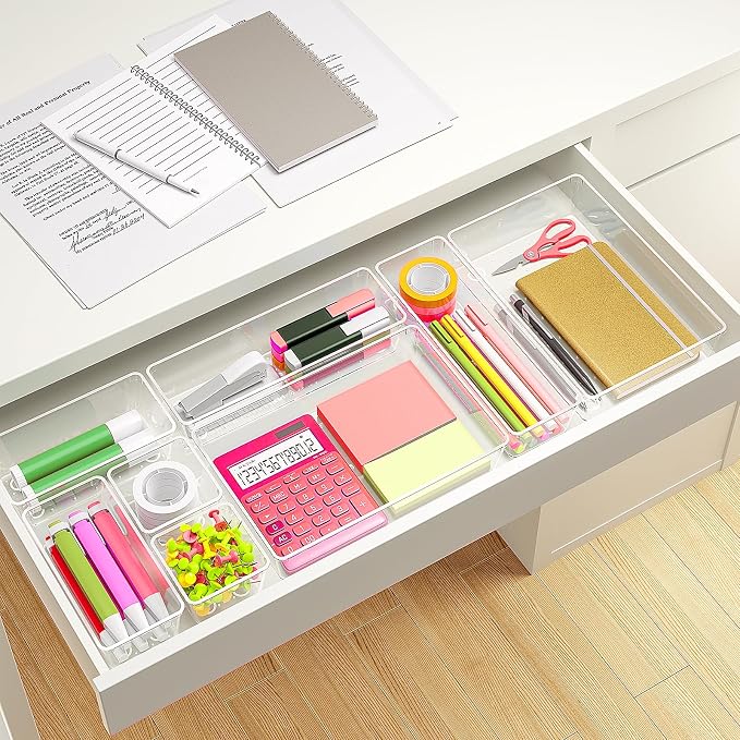 45P Makeup Desk Drawer Organizers Set - Image 6