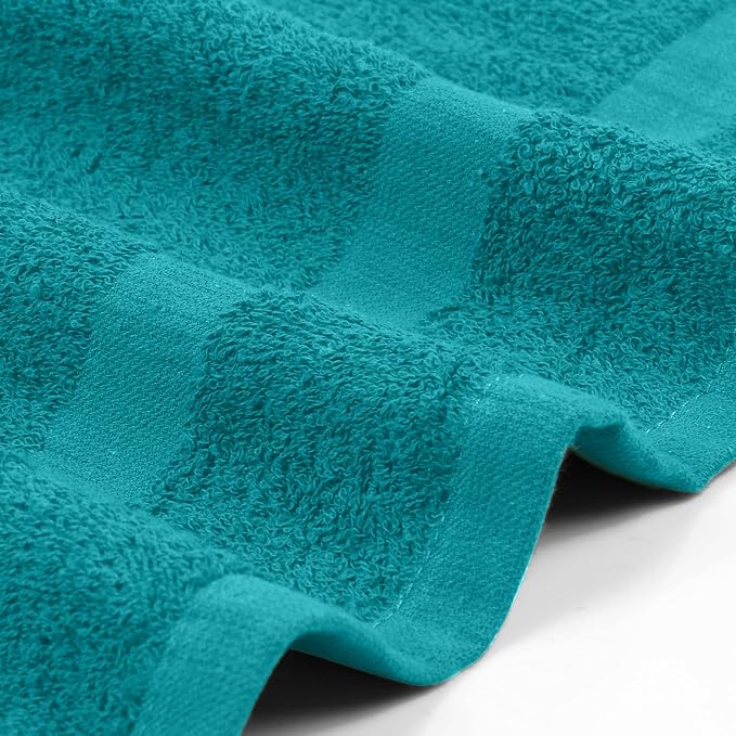 Utopia Towels Salon Towels, 16x27 in, 100% Cotton, Turquoise | Highly Absorbent - Image 4
