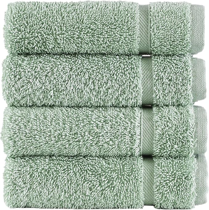 Hammam Linen Washcloth Set Premium Original Turkish Cotton, Hotel Quality by HawmamLinen