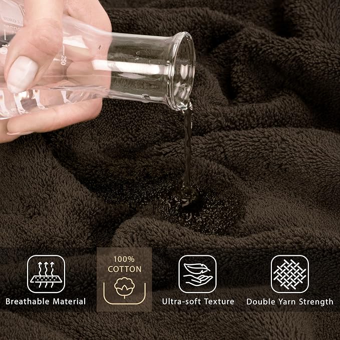 Cotton Paradise 100% Cotton Turkish Towel, Soft Absorbent Quick Dry, 40x80 - Image 4