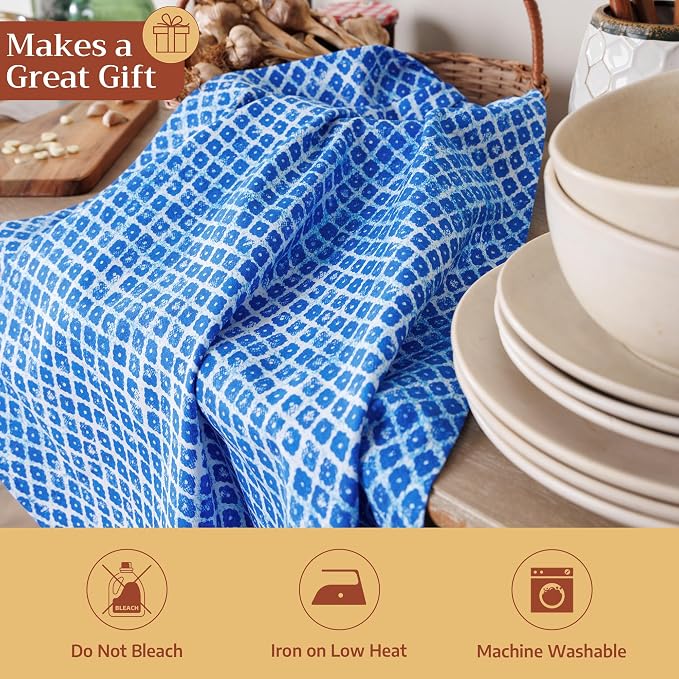Maison d' Hermine Kitchen Towels Set of 3 Reusable 100% Cotton 27.50" x 20" - Image 5