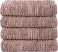 SKL Home CloudSoft 100% Cotton Luxury 4-Piece Bath Towel Set, Clay | Premium by SKLHomebySaturdayKnightLtd