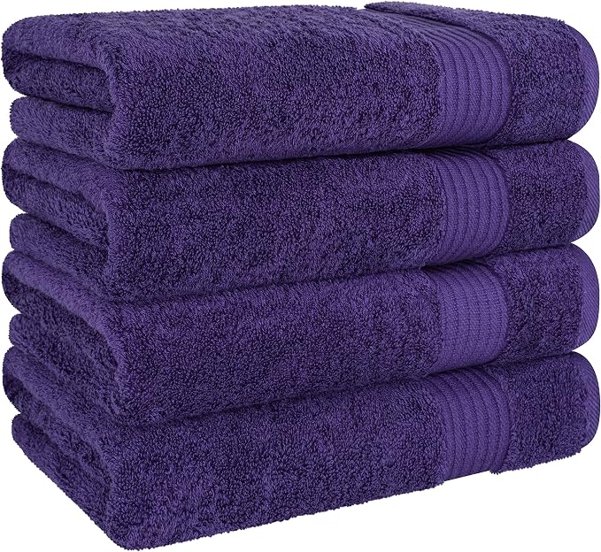 Cotton Paradise 100% Cotton Turkish Towel Set, Soft Absorbent Quick Dry - Image 5