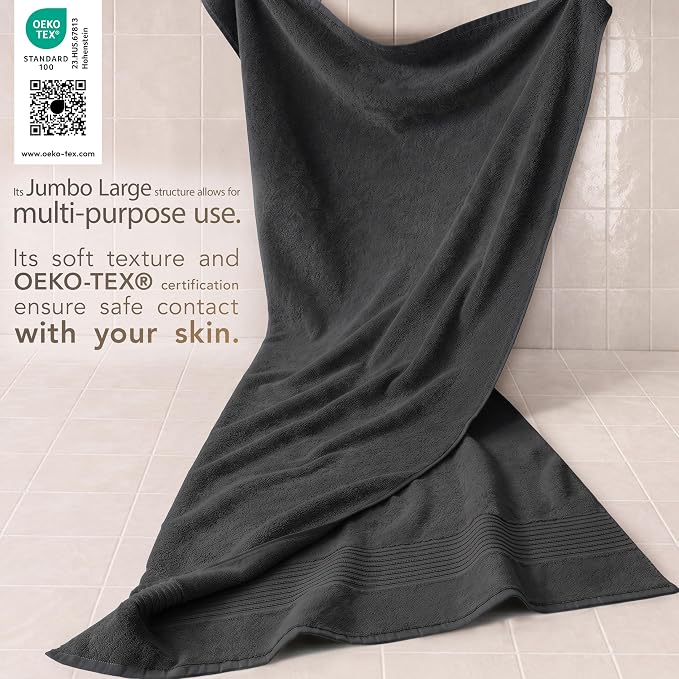 Cotton Paradise 100% Cotton Turkish Towel Set, Soft Absorbent Quick Dry - Image 3