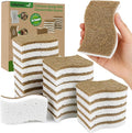 Silkyhose 24 Pack Natural Kitchen Sponges, Cellulose Coconut & Non-Scratch | by Silkyhose