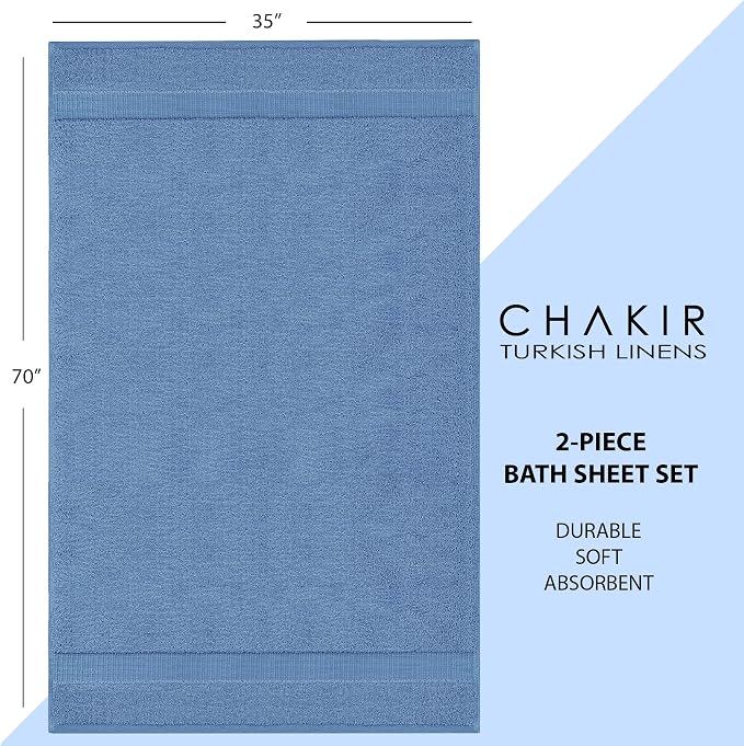 Chakir Turkish Linens, 100% Cotton Premium Quality Turkish Bath Sheets | - Image 6