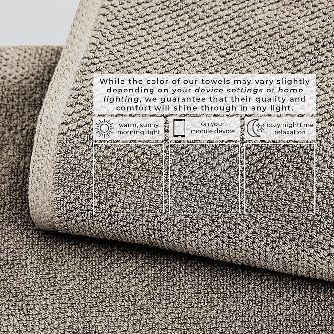 Great Bay Home 100% Cotton 6 Piece Towel Set - Image 5