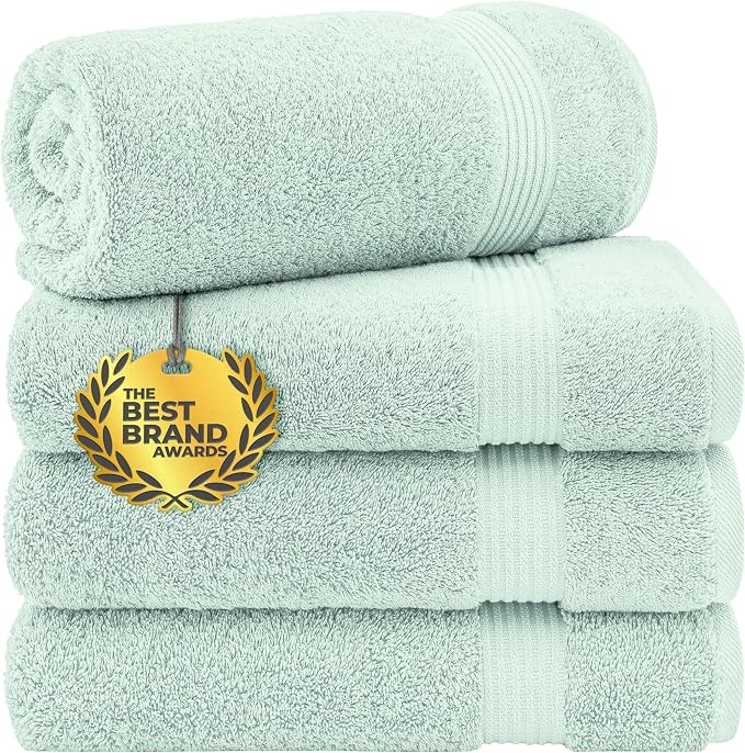 Cotton Paradise 100% Cotton Turkish Towel Set, Soft Absorbent Quick Dry by UNITEDHOMETEXTILE