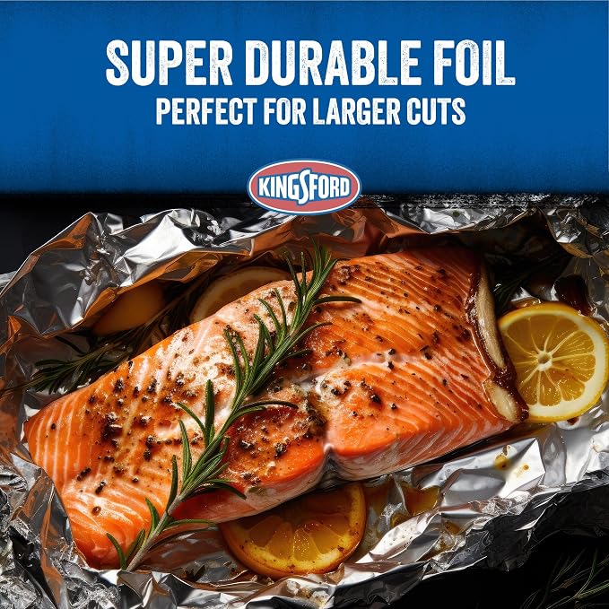 Kingsford Heavy Duty Aluminum Foil Roll, 27.5 Sq Ft | Wraps grill grates - Image 3
