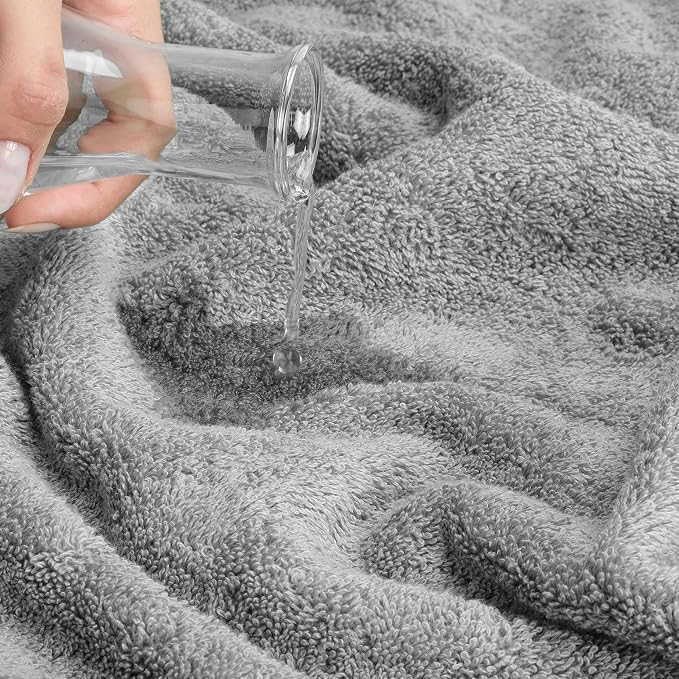 Cotton Paradise 100% Cotton Turkish Towel Set, Soft Absorbent Quick Dry - Image 6
