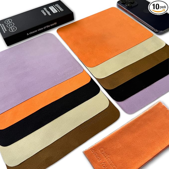 10 Pack Microfiber Cleaning Cloths, Premium 110D Scratch-Free & Lint-Free Clean by Unknown