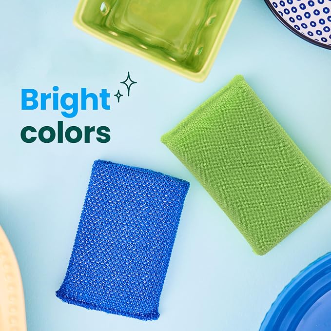 Scotch-Brite Blooms Dobie Scrubbing Pad, 2 Pack | Non-Scratch Kitchen Sponge - Image 3