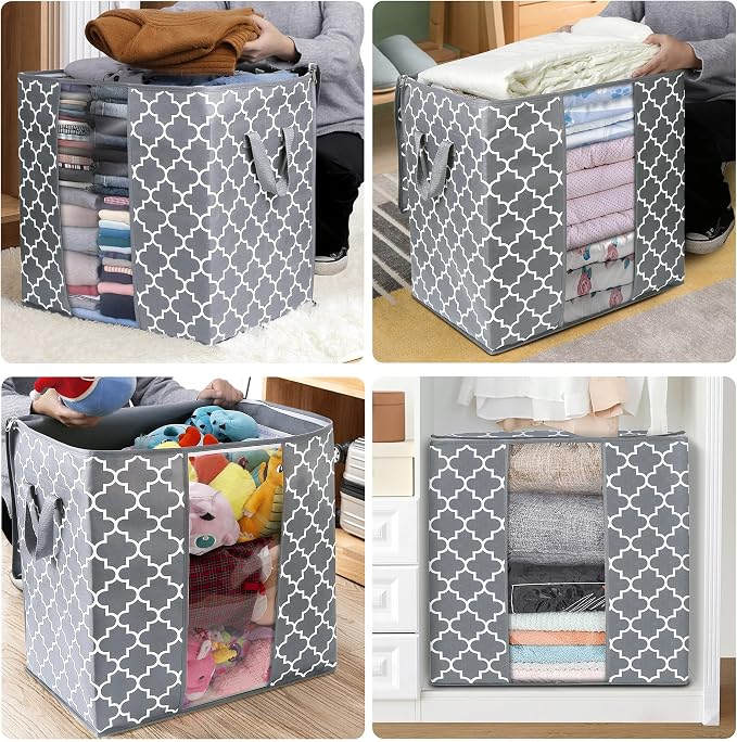 Storage Bags 6 Pack 100L Clothes Organization and Storage Containers | Large - Image 7