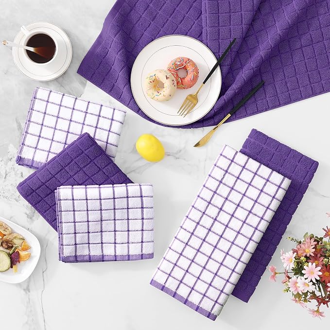 Homaxy Large Premium Cotton Kitchen Towels 16"x 28", 6 Pack - Image 7