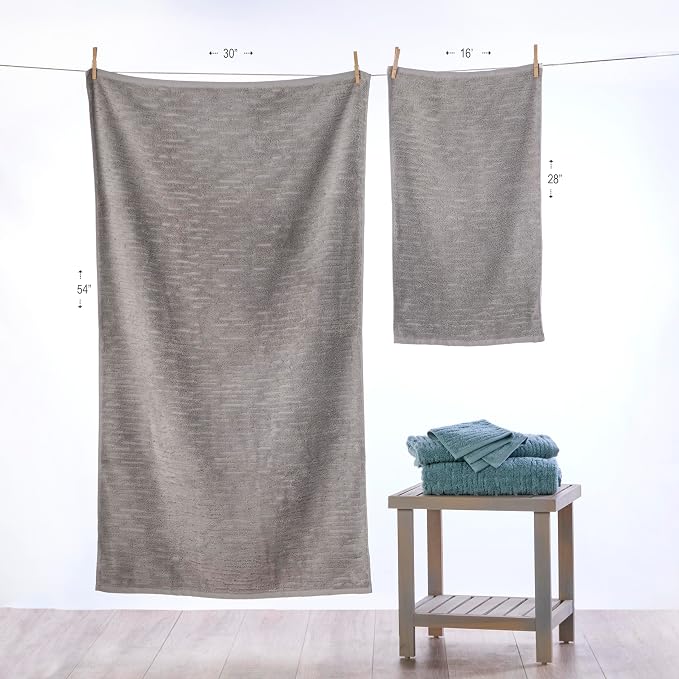 SKL Home CloudSoft Bath Towel, 100% Cotton Luxury - Image 3