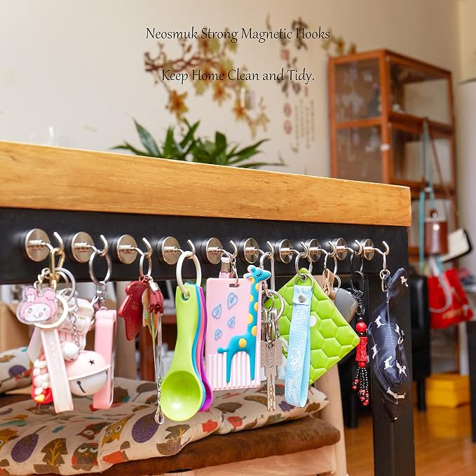 Neosmuk Magnetic Hooks, 85lb Heavy Duty, 10 Pack - Image 5