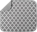S&T INC. Dish Drying Mat, Trellis | Absorbent Microfiber, Kitchen Counter Mat by STINC