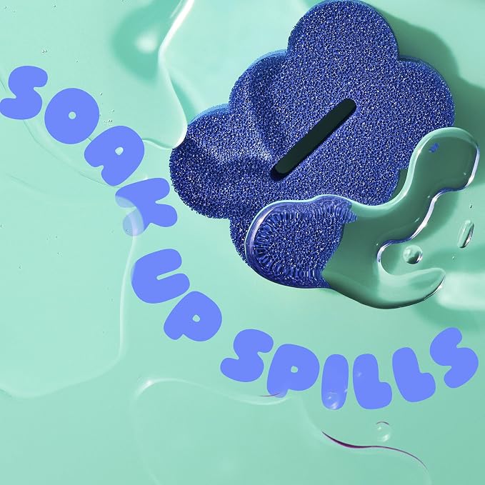 Brite by Scotch-Brite 2-Sided Scrub & Wipe Sponge, Midnight Mode, 6 | Scrubbing - Image 5