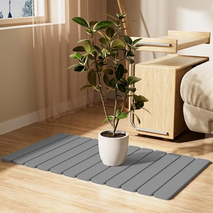 Large Stone Bath Mat 31.5 x 19.7in, Diatomaceous Earth Mat - Image 8