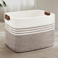 100L Woven Laundry Basket Hamper by SunNewt