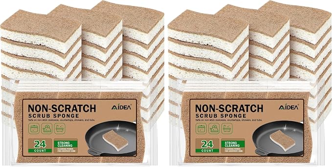 AIDEA Sponges Non Scratch, Natural Sponge by AIDEAHOME