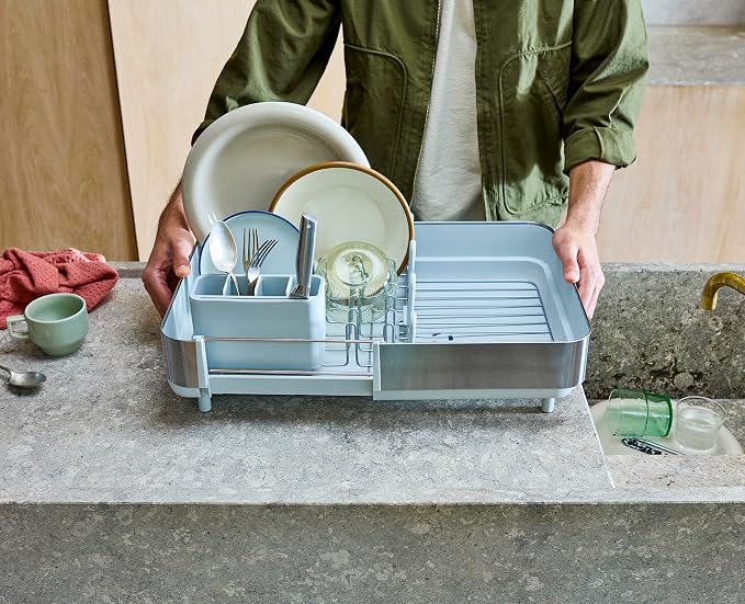 Joseph Joseph Extend Steel Plus Extendable Dish Rack Steel, Small to Large Dish - Image 6