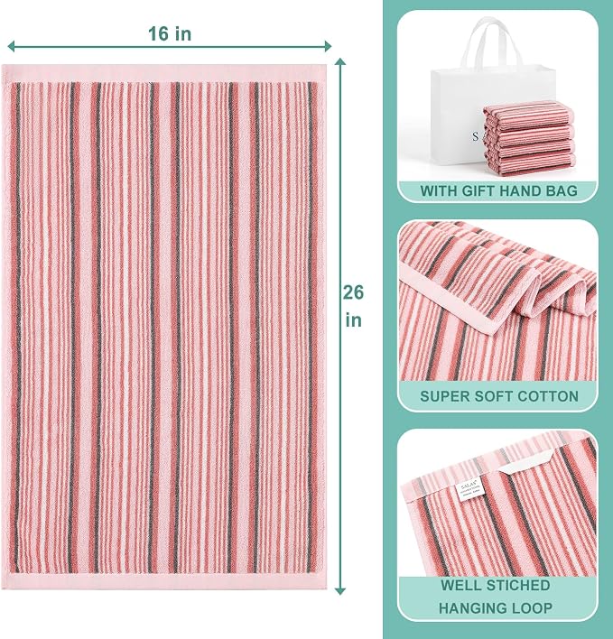 SALAS Kitchen Dish Towels for Drying Dishes, Large Cotton Kitchen Towels - Image 3