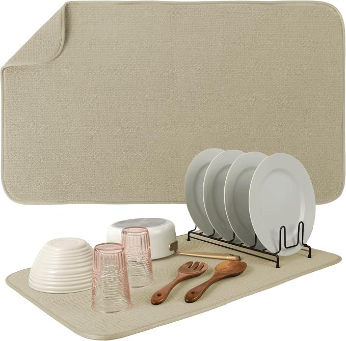 S&T INC. Dish Drying Mat, XXL Kitchen Counter Mat by STINC