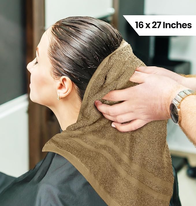 Utopia Towels Bleach Proof Salon Towels, 16x27 in, Camel | Bleach Safe 100% - Image 2