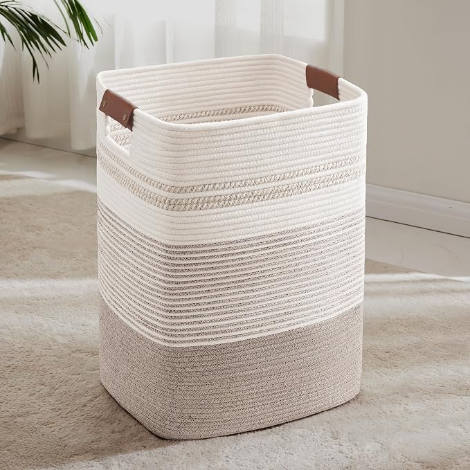 75L Tall Woven Laundry Basket Hamper by SunNewt
