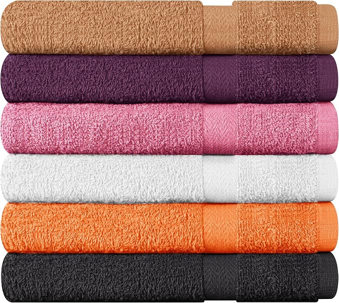 Towel and Linen Mart 100% Cotton 12 Pack Bath Towel Set, Quick Dry, Super - Image 6