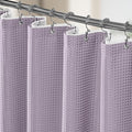 Vipfree 3 in 1 Shower Curtain Set, Waffle Shower Curtain and Liner Set by Vipfree