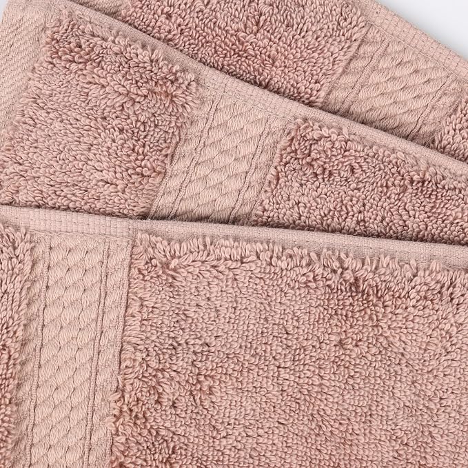 Superior Egyptian Cotton 800 GSM Plush Absorbent, 9 Piece Set, Muted Mauve | - Image 4