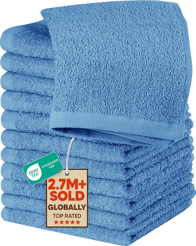 Utopia Towels 12 Pack Cotton Washcloths Set by Unknown
