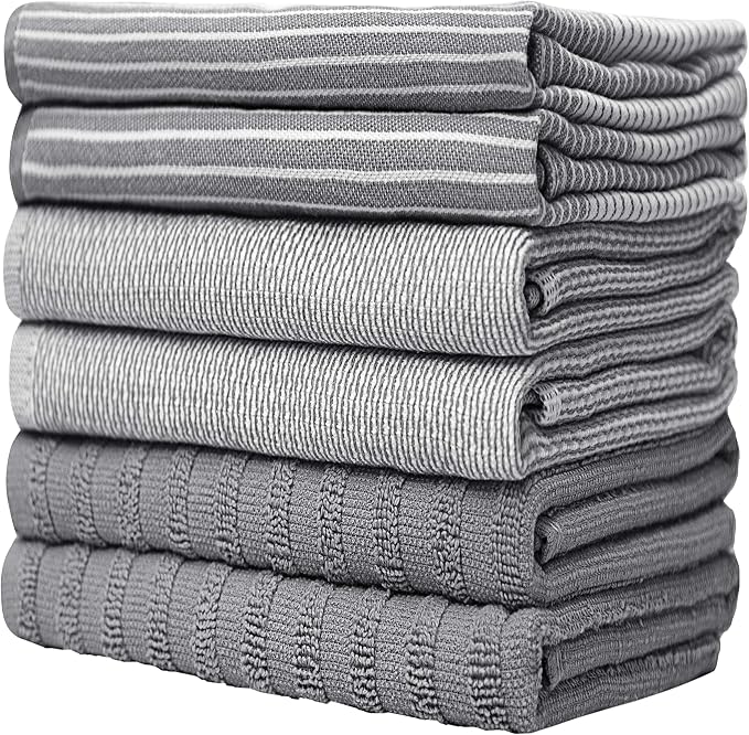 Premium Kitchen Towels 6 Pack 100% Cotton - Image 6