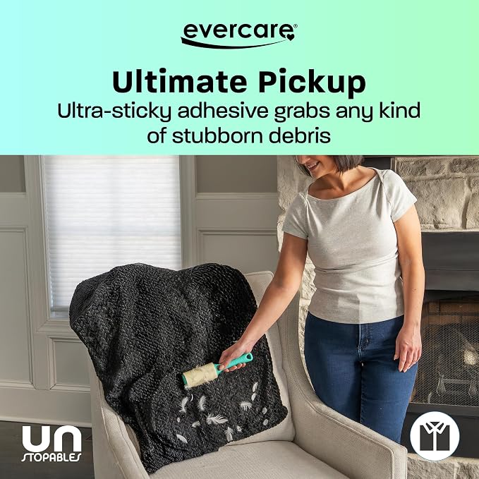 Evercare with Unstopables Fresh Scent All-Purpose Lint Roller, 80 Layers Per - Image 5