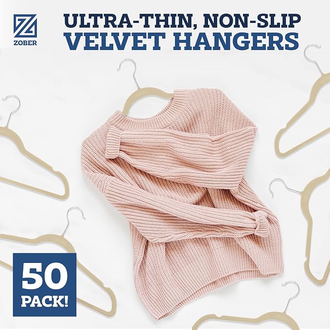 Zober Velvet Hangers 50 Pack - Image 9