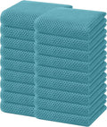Homaxy 100% Cotton Waffle Weave Kitchen Dish Towels 18-Pack, Lake Blue | 13 x by Homaxy