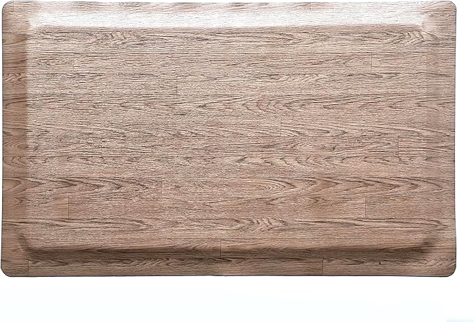 Rhino Mats, Softwoods Anti Fatigue Floor Mat, Commercial Grade Kitchen Mat, Standing Desk Mat, Office, Garage or Anywhere, Standing Comfort. (Driftwood, 4' x 6' x 7/8")
