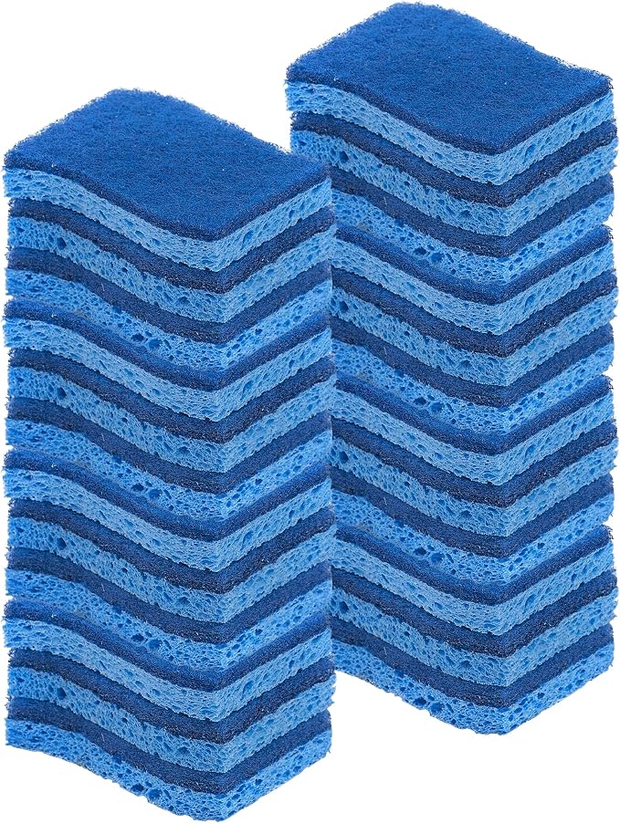 Kitchen Sponges for Washing Dishes, Non-Scratch Cellulose Dish Scrub Sponges by Superio