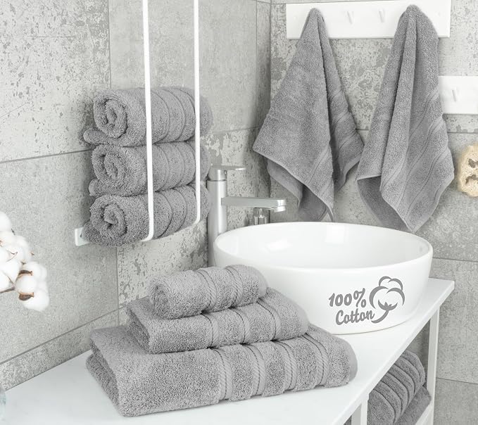 American Soft Linen 100% Cotton Luxury Turkish Towels, 6 Piece Towel Set | Soft - Image 2