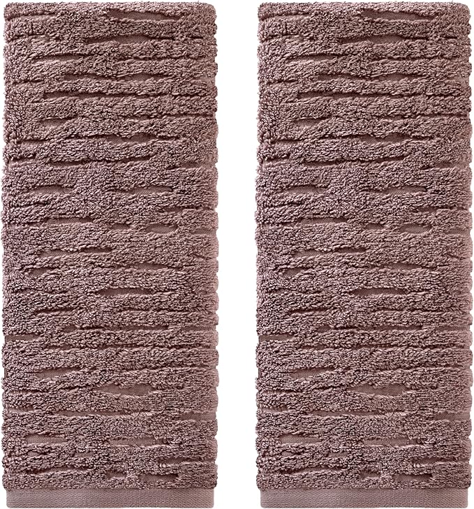 SKL Home CloudSoft Hand Towel Set, 100% Cotton Luxury, Soft Plum | Premium by SKLHomebySaturdayKnightLtd
