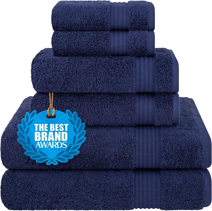 Cotton Paradise 100% Cotton Turkish Towel Set, Soft Absorbent Quick Dry by UNITEDHOMETEXTILE