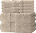 White Classic Luxury Bath Towel Set of 8 Pieces by WhiteClassic